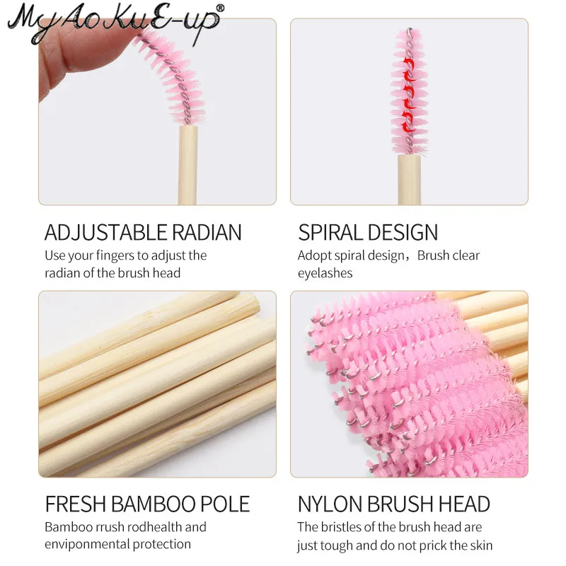 Wooden Makeup Mascara Brushes Wand Disposable Cosmetic Makeup Eyebrow Brush Applicator Eyelash Extension Cosmetic Brushes Tools makeup brush set,makeup brush,lip brush,eyelashes brush,facial mask brush,eyelash removal brush,eyelash cleaner brush,eyelash brush,makeup tool set,makeup tool