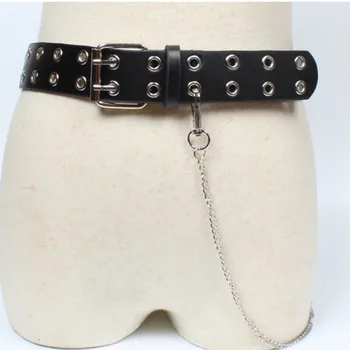 

DEAT 2020 New Spring And Summer Metal Circle Wide Belt Women All Match WL35901