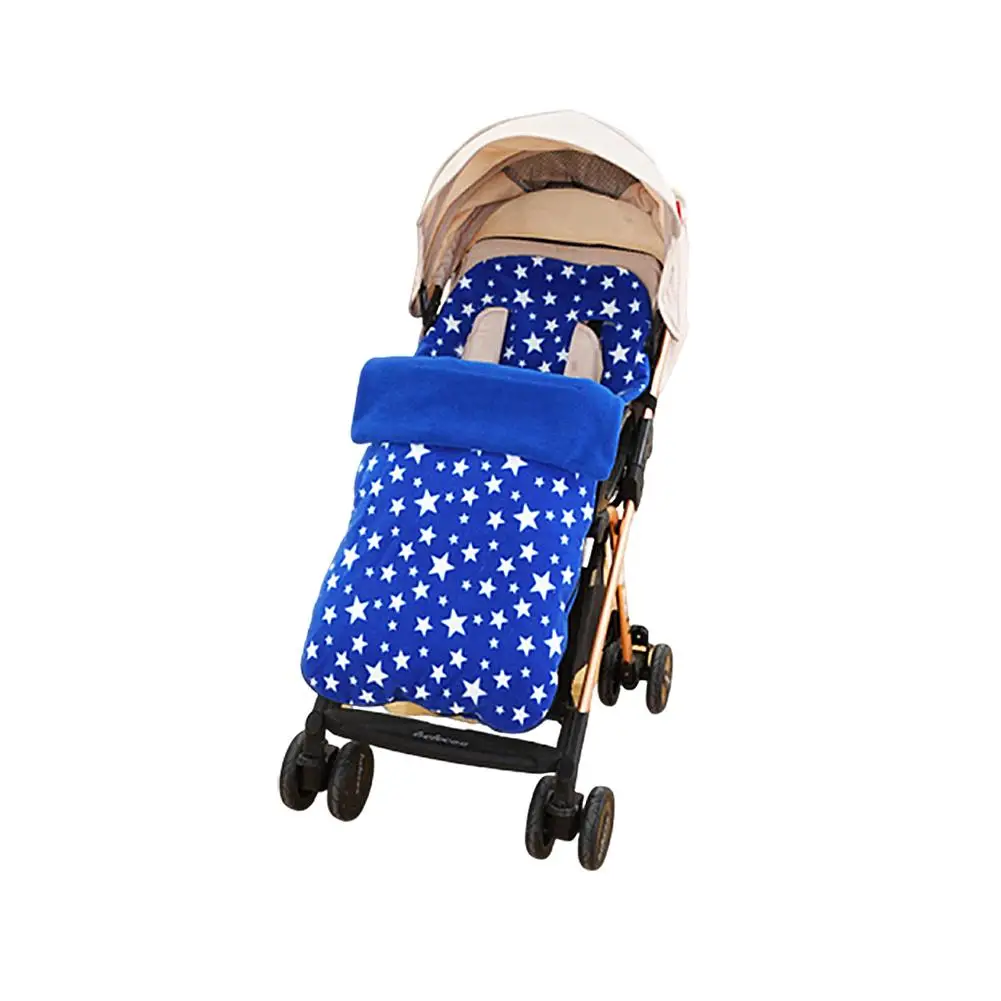 1 шт., спальные мешки для новорожденных с перчатками, вязанные детские зимние теплые спальные мешки, одеяло, Пеленка на кнопках для младенцев, муфта для коляски - Цвет: Blue
