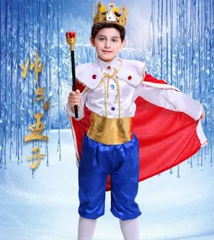 

kids Prince Costume for Children Halloween Cosplay The King Costumes Children's Day Boys Fantasia European royalty clothing