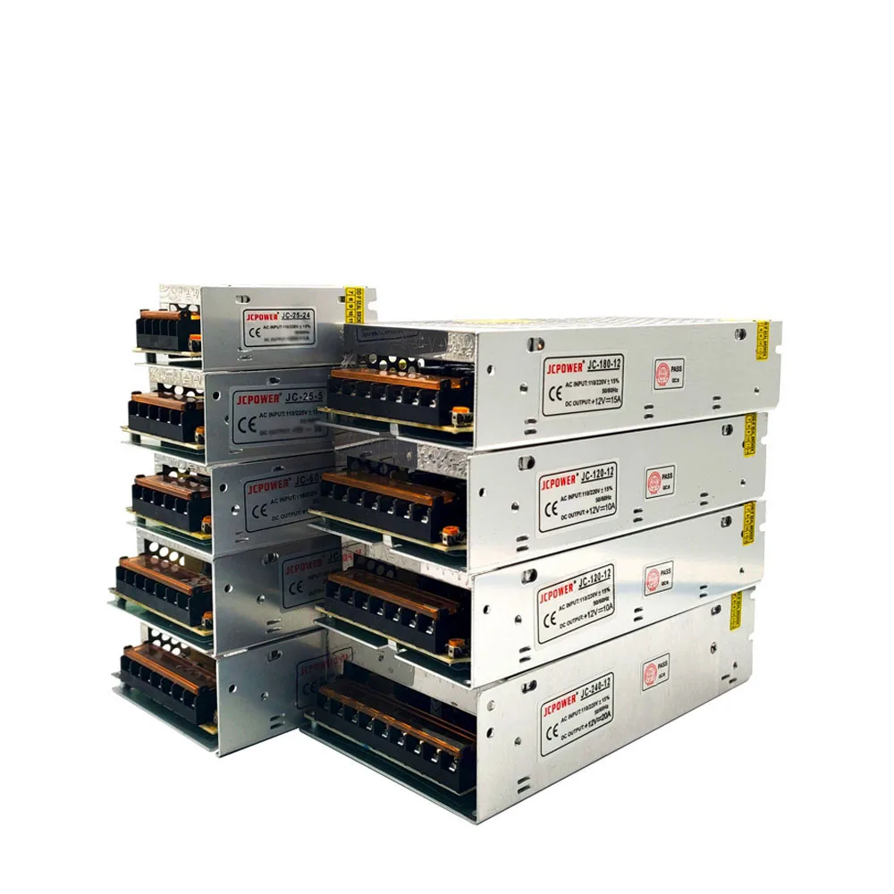 

Metal Case Power Supply Source Adapter AC110/220V To DC5V 2/3/5/6/8/10/12/20/30/40/60/70A For Led Driver Strip CCTV Transformer
