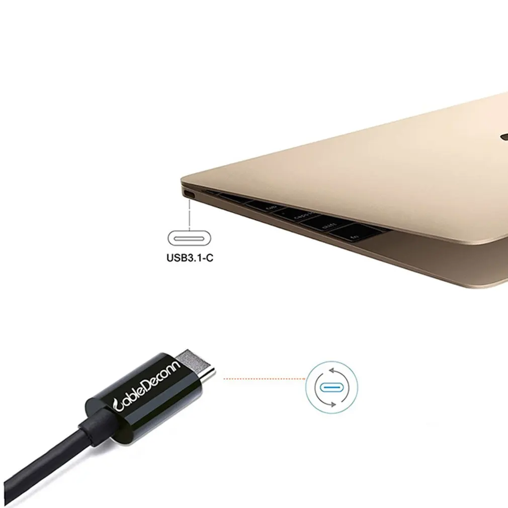 Тип C Usb 3,1 для док-станции Dvi революции общественного Hd аудио и видео Дисплей Кабель-адаптер для ноутбука мобильного телефона 1,8 м