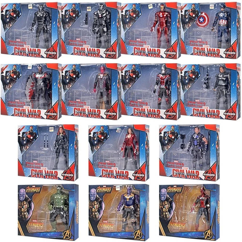 Avengers 4 Spiderman Iron Man giunti mobili Figurine Dolls Super Hero