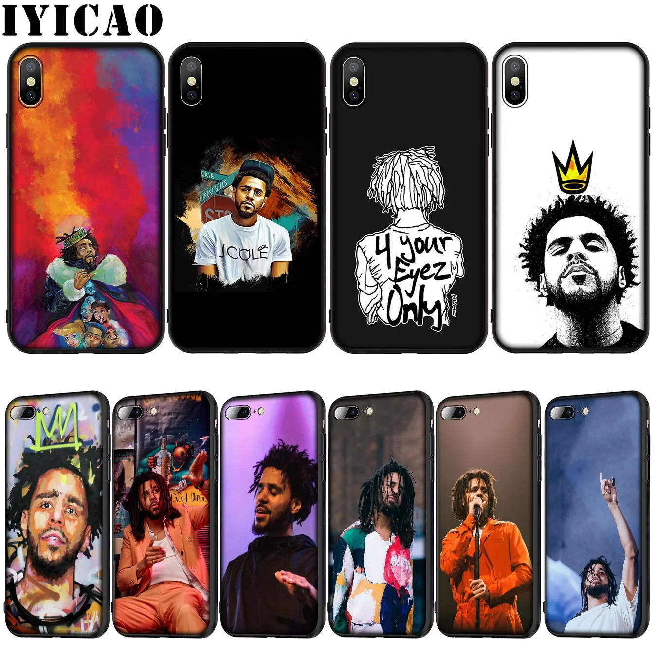 IYICAO J Cole Rap горячий певец Мягкий силиконовый чехол для iPhone XR X XS 11 Pro Max 10 6S 7 8 Plus 5 5S SE