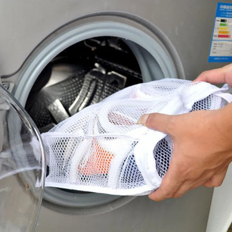 

Durable Washing Shoes Mesh Net Air Bag Pouch Washing Machine Cleaning Laundry Case Laundry Bag Case Shoe Hanging Bag TSLM1