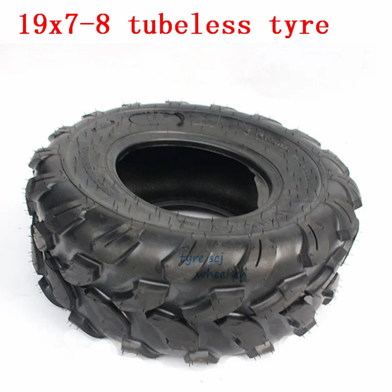 19x7. 00-8 шины 19x7-8 бескамерные шины для go-kart внедорожные 4 колеса, ATV 8 дюймов передние колеса шины