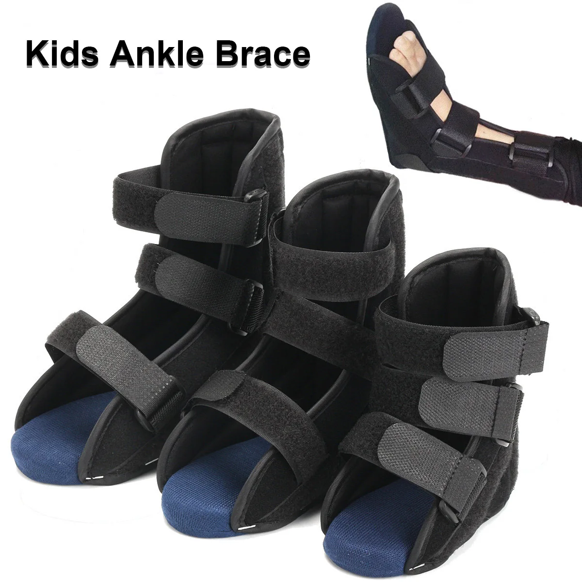 Kids Ankle Brace Support Splint Foot Orthosis Drop Guard Sprain