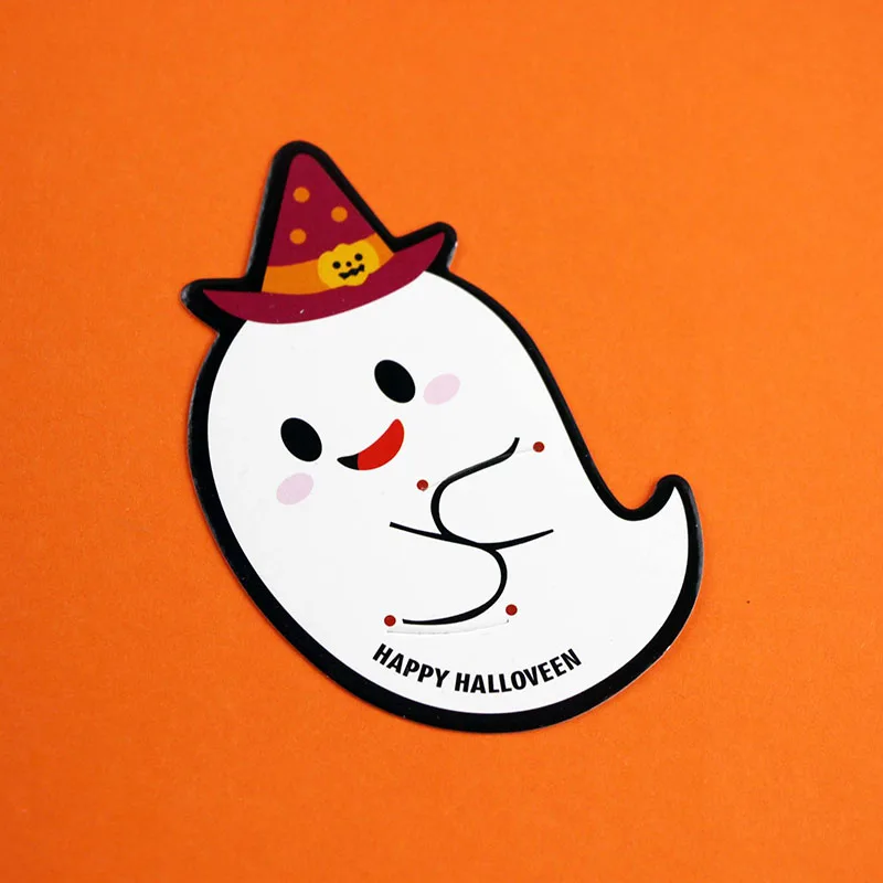 50pcs/lot Cute Ghost Pumpkin Style DIY Halloween Gift Candy Decorations Paper Cards Lollipop Cards Children Day Party Suppliers 50pcs/lot Cute Ghost Pumpkin Style DIY Halloween Gift Candy Decorations Paper Cards Lollipop Cards Children Day Party Suppliers