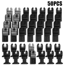 50 pçs oscilante viu lâminas conjunto disco de corte kit diy renovador oscilante multi ferramenta para fein multimaster dewalt 34/45mm