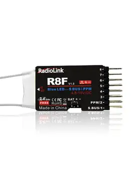

R8F 8CH 2.4G Receiver With Two Way Transmission Dual Antenna FPV Car Boat RC Car Receiver RC6GS RC4GS