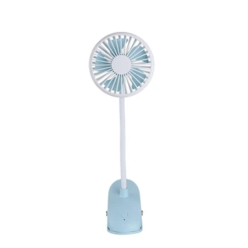

Usb Portable Clip On Stroller Fan, Flexible Bendable Mini Personal Desk Electric Fans With Rechargeable Battery Operated Quiet C