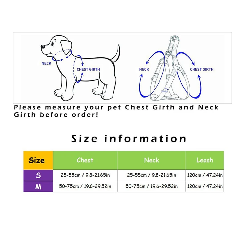 Классический поводок для собак и поводок для маленьких, средних и больших собак, нагрудный ремень для кошек, Регулируемый мягкий жилет с красочным принтом