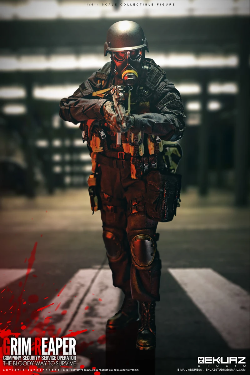 Ekuaz Studio Eks05 1 6 Escala Grim Reaper Empresa Servicio De Seguridad Operador Figura De Accion Figuras De Accion Aliexpress
