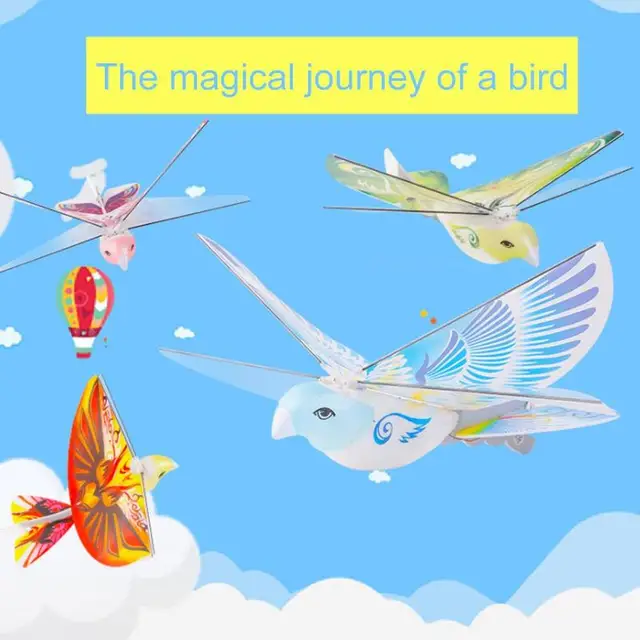 Flying Birds Electronic Mini RC Drone Toys Helicopter 360 Degree Flying RC Bird 2.4 GHz Remote Control E-Bird Toy for Children 5
