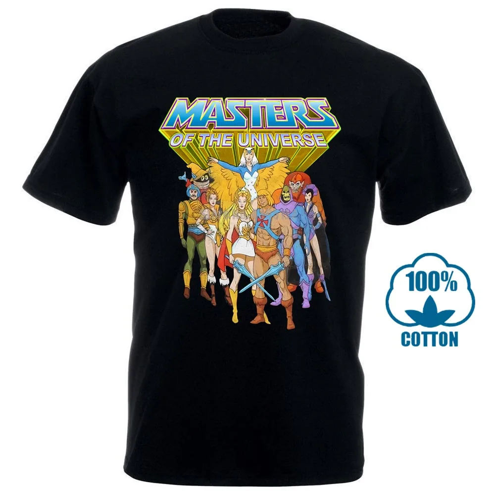 He Man Masters Of The Universe Group Мужская и серая футболка