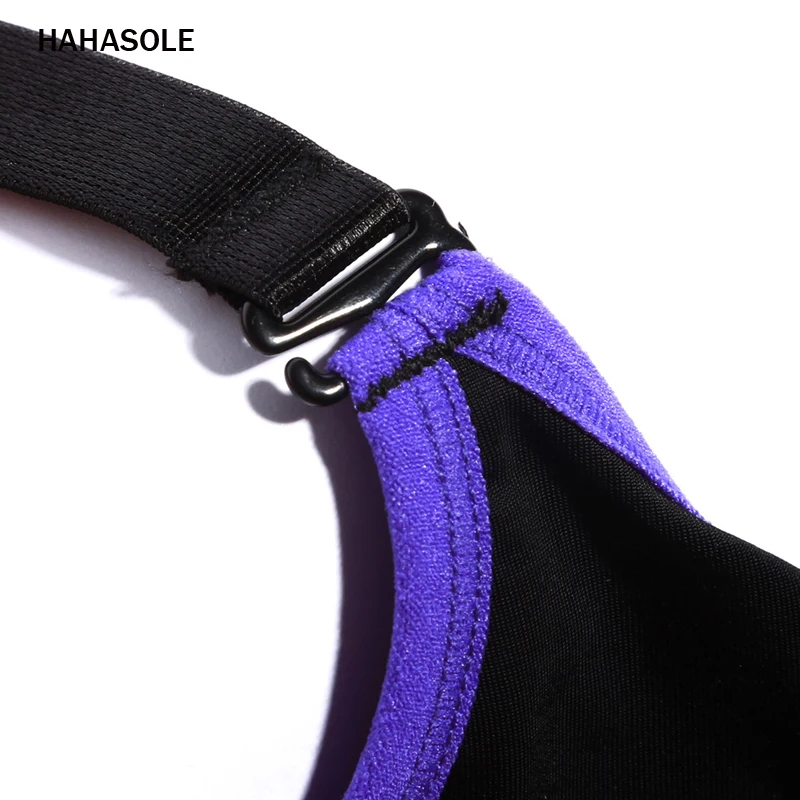 Спортивный укороченный топ HAHASOLE с перекрестными лямками дышащие Спортивные