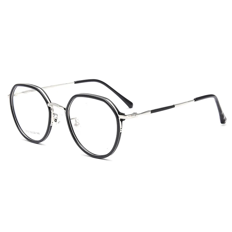 Irregular Glasses Frame Men Women Retro Round Clear Lens Eyeglasses Optical Myopia Prescription Frames Spectacles Eyewear Oculos - Цвет оправы: C1