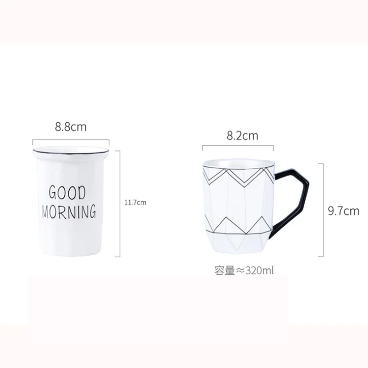 Nordicceramic Чистящая чашка для ванной комнаты, набор для мытья, простой поднос, чашечка для рта, цилиндрический зуб, набор для дома, аксессуары для ванной комнаты