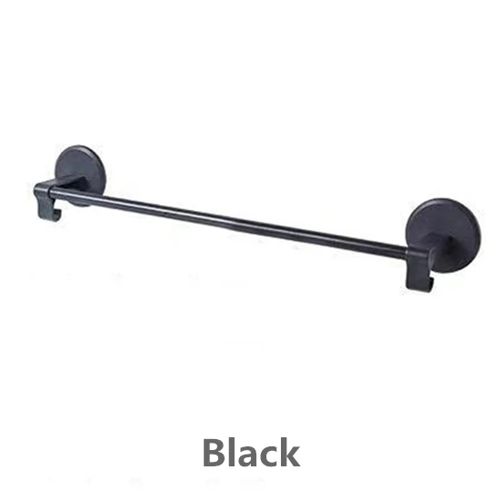 1 шт., нержавеющая сталь, стойка для ванной комнаты, вешалка для полотенец, держатель для ванной комнаты на полку кухонного шкафа, полка для хранения мелочей - Цвет: Black