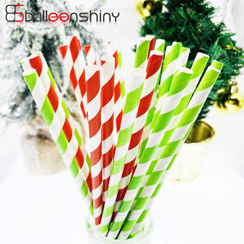 BalleenShiny 25 шт бумажная соломинка для питья цветная бумажная соломинка для Хэллоуина, Рождества, подарок для детского душа, вечерние украшения, принадлежности для мероприятий