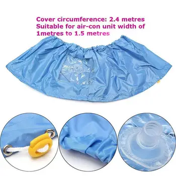 

Hight Quality Air Conditioning Cover Washing Wall Mounted Air Conditioner Cleaning Protective Dust Cover Clean Tool for 1-1.5P