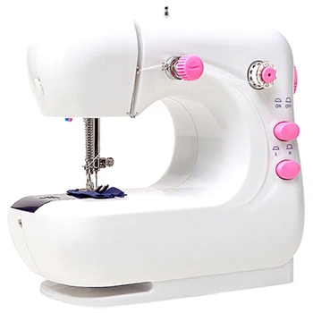 

Mini Portable Handheld Sewing Machines Stitch Sew Needlework Cordless Clothes Fabrics Sewing Machine Stitch Set Eu Plug