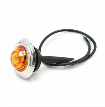 

10PCs Car External Lights LED 12V Auto Car Bus Truck Wagons Side Marker Indicator Trailer Light Rear Side Round Side Lamps
