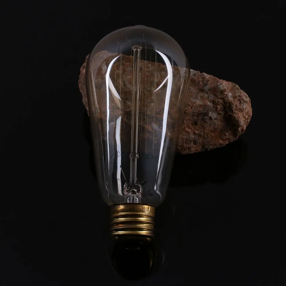 Яркий Ретро E27 840W Тип Эдисона Вольфрамовая Лампа накаливания Droplight AC120V