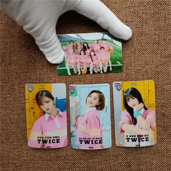 

10Pcs/Set TWICE 2020 Album Season Greeting Photocard PVC Crystal Card Stickers For Bus Student Card