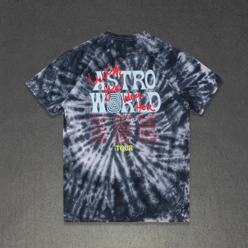 19ss TS Astroworld никаких посторонних футболки для мужчин женщин 1:1 Высокое качество футболка s футболки ASTROWORLD с буквенным принтом Футболка