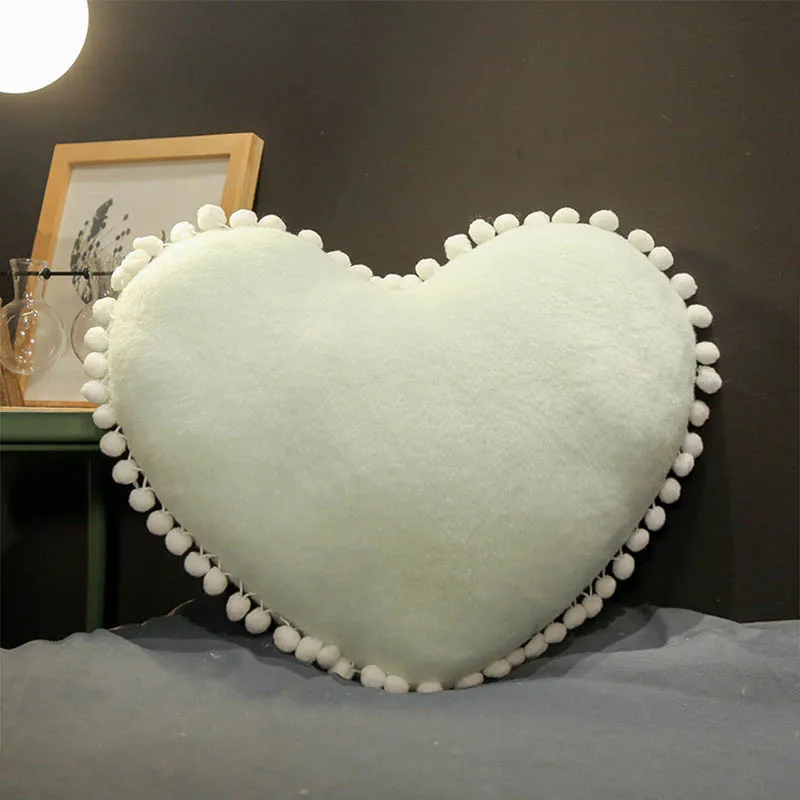 green love heart Облако звезда Луна диванная подушка детская комната украшение детский успокаивающий куклы для сна детские плюшевые игрушки комната Домашний декор - Цвет: green love heart
