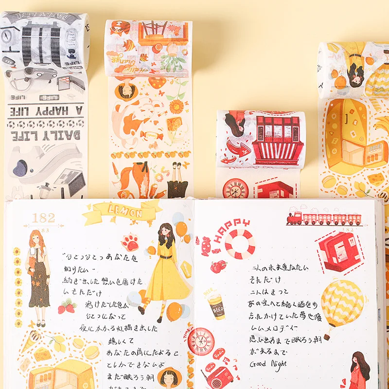 Креативный дневник DIY лента для декорации Washi клейкая маскировки наклейки