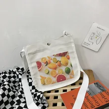 Тканевая сумка в японском стиле с художественным рисунком, милая сумка через плечо для девочек, сумка на плечо/Сумка для рук, универсальная летняя новая стильная 201