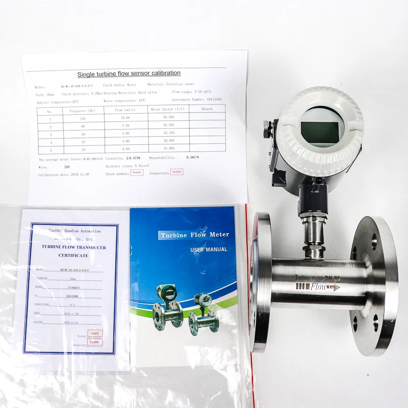 Measurement & Analysis Instruments Turbine water flow meter flowmeter