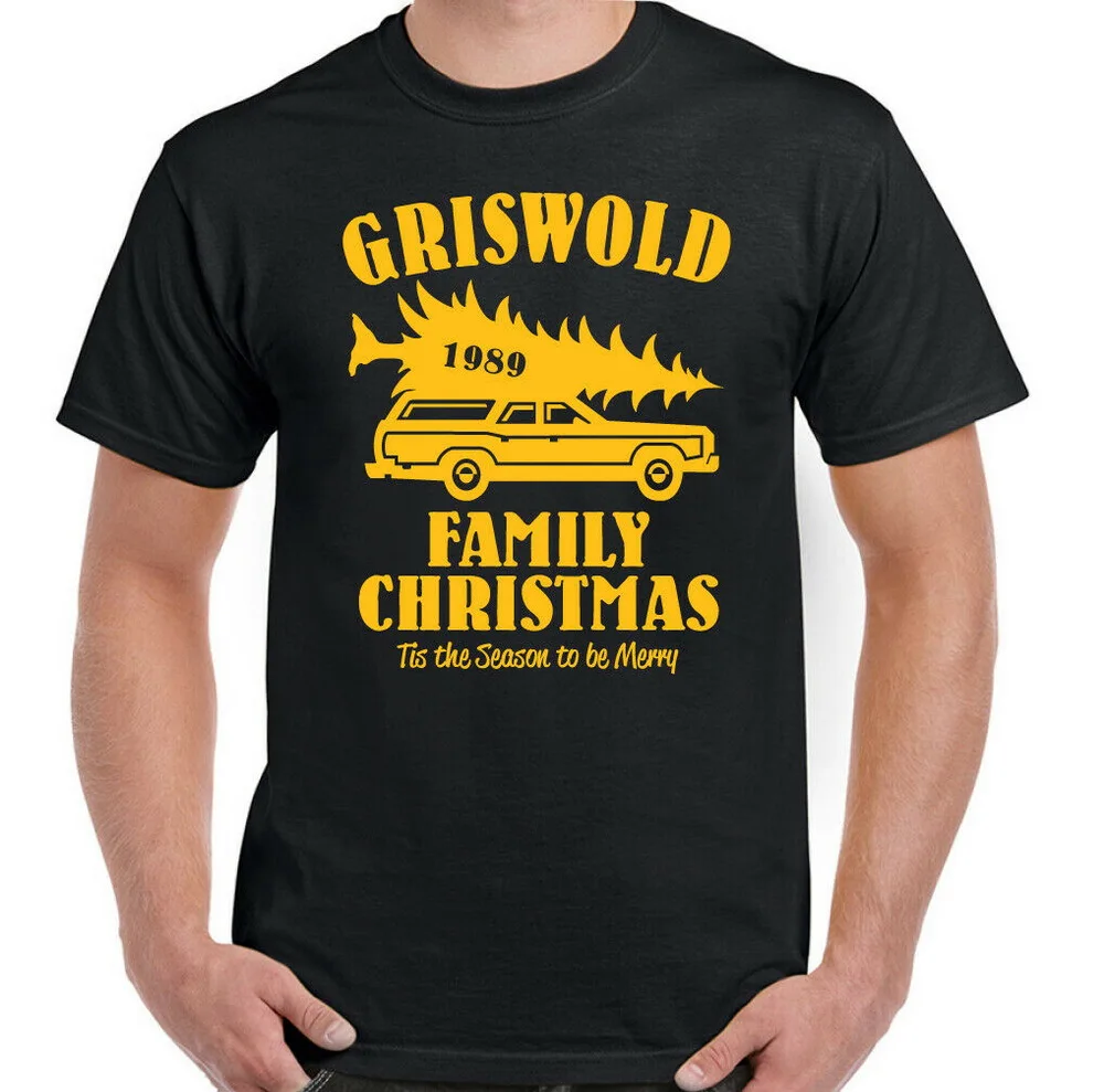 GRISWOLD/Рождественские футболки для всей семьи Футболки с национальными лампонами