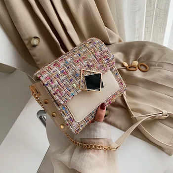 

2019 Autumn And Winter Fashion Women's Chain Bag New Korean Version Of The Wild Ladies Zipper Shoulder Messenger Bag Female