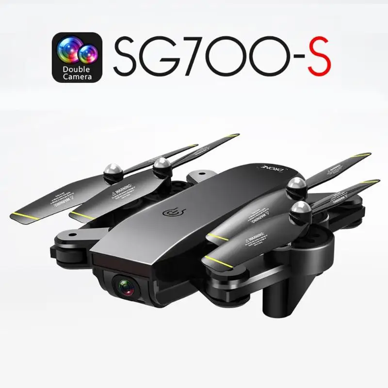 

SG700-S RC Drone WiFi 720P Dual Cameras Optical Flow Quadcopter Headless Mode Optical Flow Dual Hovering Fixed Altitude Speed