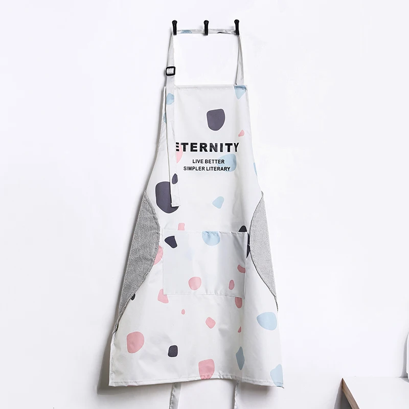 Nordic PVC Abrasion Hand Apron Waterproof and Oil-Proof Apron Female Chef Adjustable Baking Accessories Commercial Restaurant