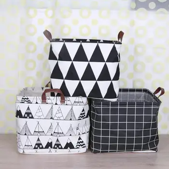

Foldable Laundry Basket Storage Basket Storage Barrels for Kids Sundries Toys Holder Container Basket Organizer Bag