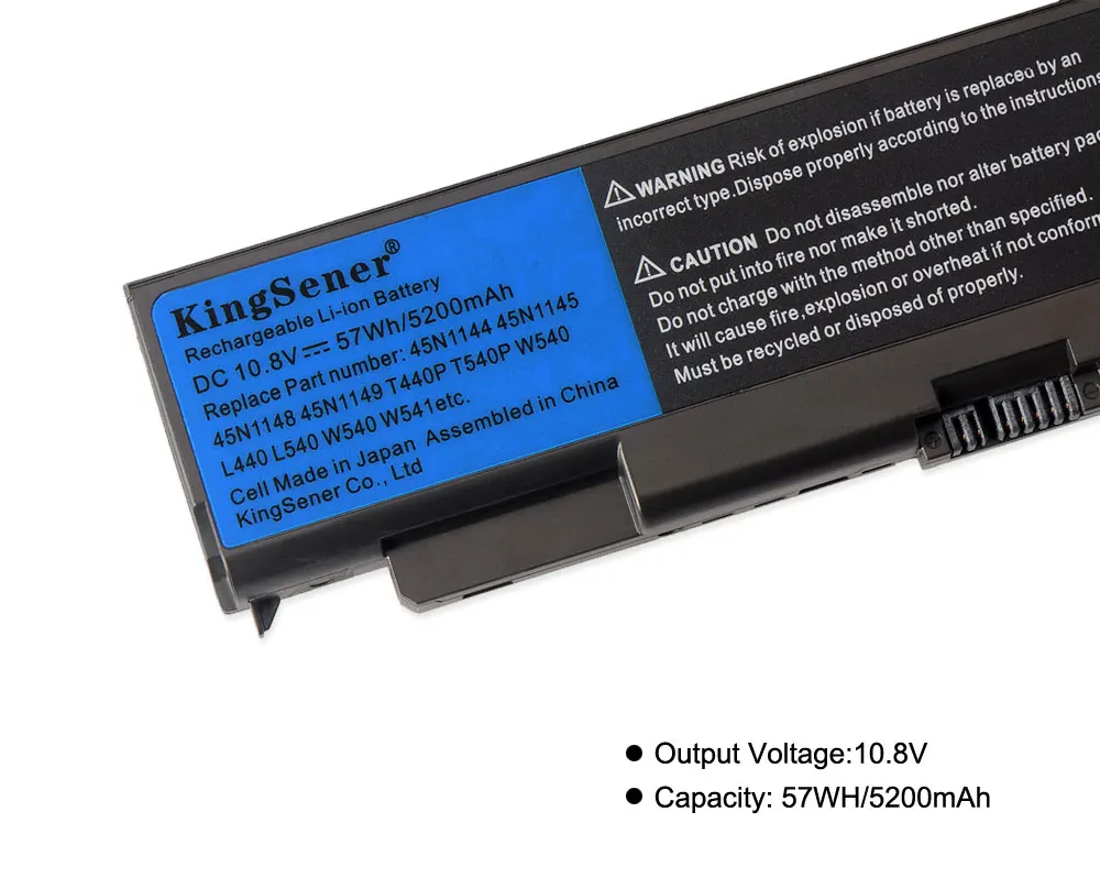 KingSener ноутбука Батарея для lenovo ThinkPad T440P T540P W540 W541 L440 L540 45N1144 45N1145 45N1148 45N1159 45N1158 45N1160 57