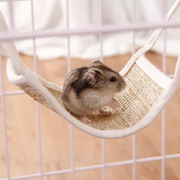 

Pet Hammock Hanging Nest Sleeping Bed Small Pets Hamster Squirrel Chinchilla House Grass Breathable Hammock Bed Pad Pet Supplies