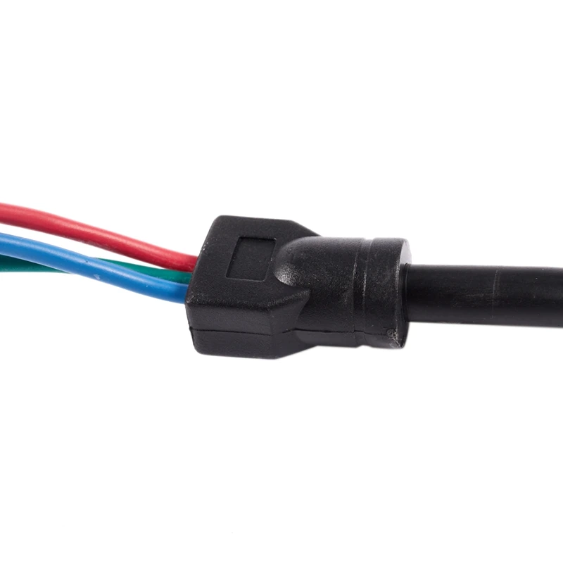 1,5 м 4.9Ft VGA 15 Pin штекер 3 RCA RGB Мужской видео кабель адаптер Черный