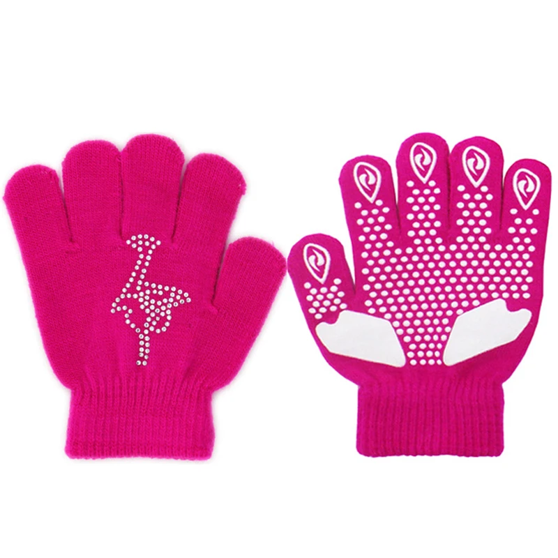 Детские перчатки лыжные перчатки со стразами рождественские уличные спортивные Нескользящие зимние теплые перчатки TD01
