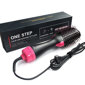 

One-Step Hair Brush Hair Volumizer 3 In 1 Dryer Straightener Curler Styling Comb Hot Comb Blow Dryer Brush Dropshipping