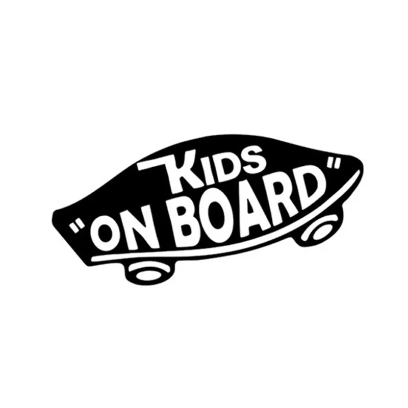 

Hot Sell Personality KIDS ON BOARD Baby on Board Warning Skateboard Car Stickers Decals Accessories Auto PVC 19cm X 8cm