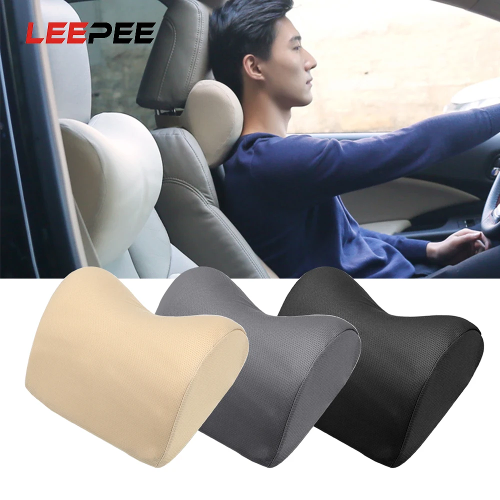 

LEEPEE 1PCS Car Headrest Neck Pillow Auto Head Rest Cushion for Seat Chair In Auto Neck Protection Head Safety Support Pad