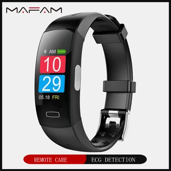 

MAFAM P3A ECG Smart Bracelet Fitness Pedometer Calories Temperature Monitor Remote Care Smart Watch Men Women Wristband