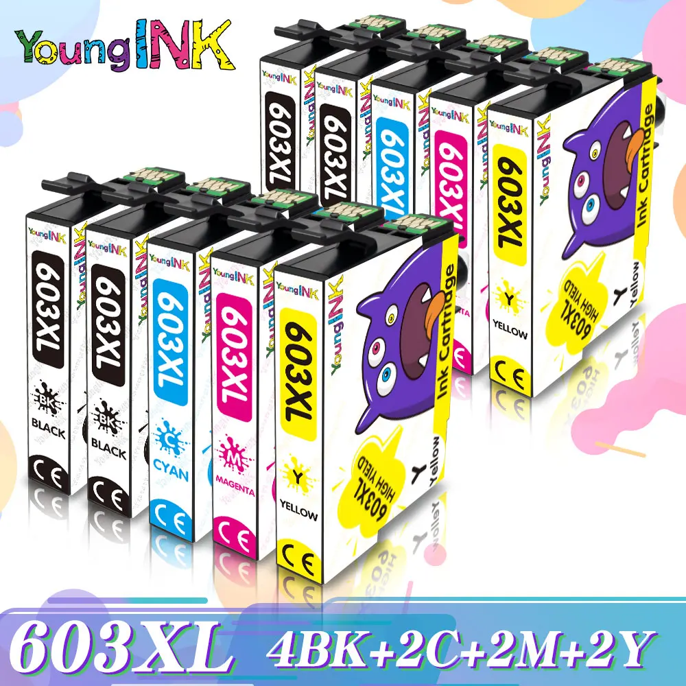 1 10 For Epson 603 603XL T603XL Compatible Ink Cartridge Replacement For Deskjet XP 2100 XP 2105