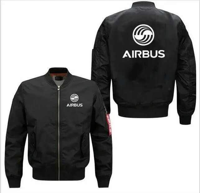 Новая мужская куртка пилота airbus, Толстая теплая куртка на молнии с длинным рукавом airbus, мужская куртка для спорта и отдыха