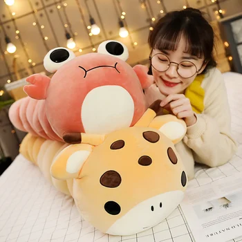 

Big size Caterpillars Panda Plush Kids Toys Animals For Children Soft Plush Pillow Doll Boys Girls Toy Cushion New Gifts